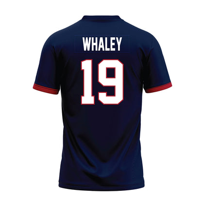 Liberty - NCAA Football : Jayden Whaley - Navy Premium Football Jersey-1