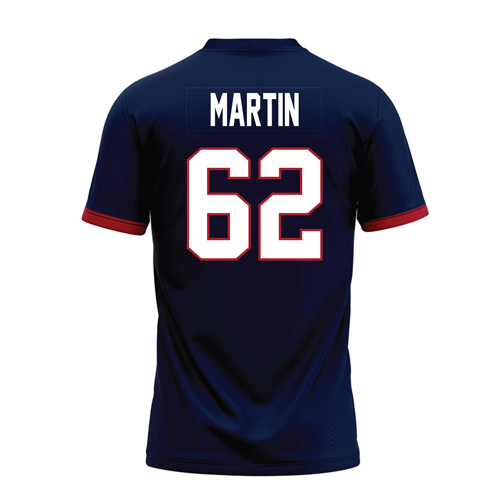 Liberty - NCAA Football : Blake Martin - Navy Premium Football Jersey-1