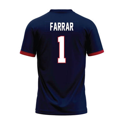 Liberty - NCAA Football : Derrell Farrar - Navy Premium Football Jersey-1