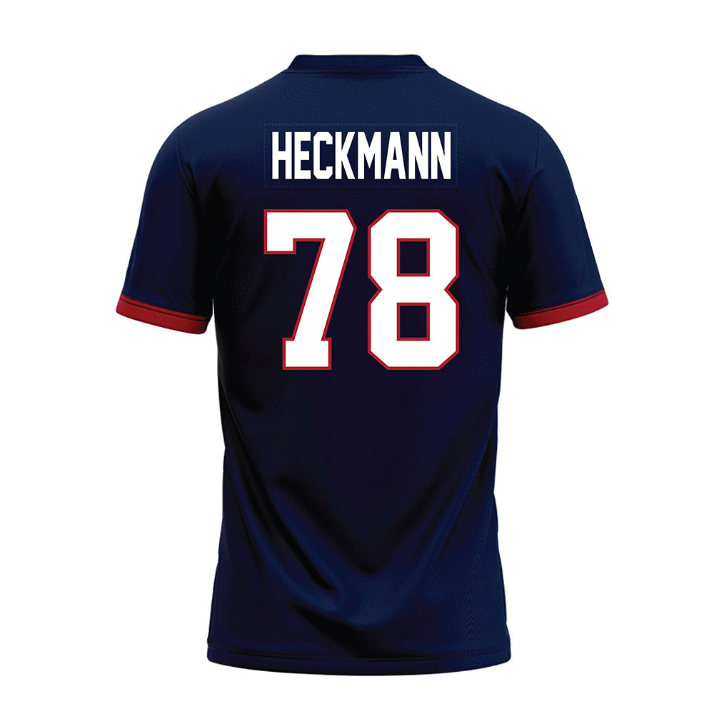 Liberty - NCAA Football : Blake Heckmann - Navy Premium Football Jersey-1