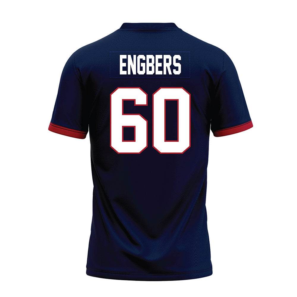 Liberty - NCAA Football : Joep Engbers - Navy Premium Football Jersey-1
