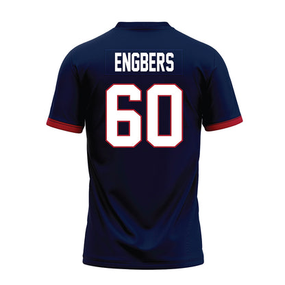 Liberty - NCAA Football : Joep Engbers - Navy Premium Football Jersey-1