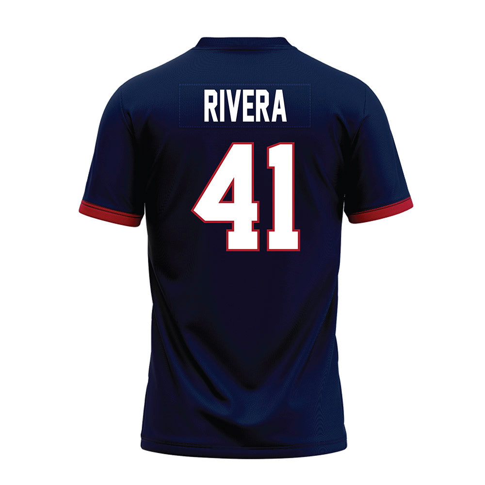 Liberty - NCAA Football : Greg Rivera - Navy Premium Football Jersey-1