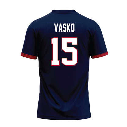 Liberty - NCAA Football : Ethan Vasko - Navy Premium Football Jersey-1