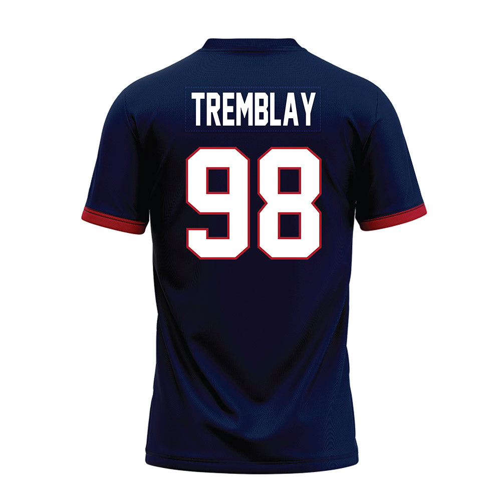 Liberty - NCAA Football : Austin Tremblay - Navy Premium Football Jersey-1