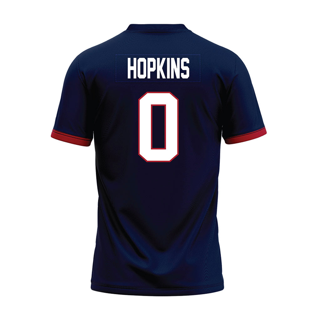 Liberty - NCAA Football : D-Icey Hopkins - Navy Premium Football Jersey-1