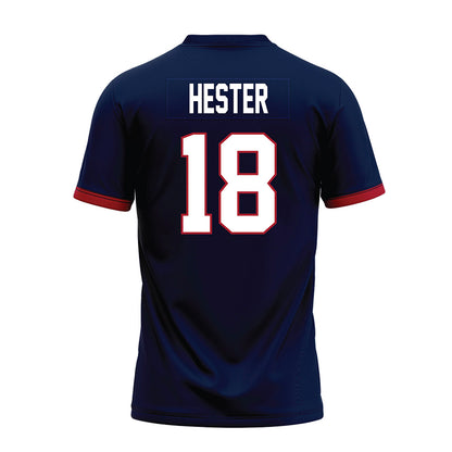 Liberty - NCAA Football : Aaron Hester - Navy Premium Football Jersey-1