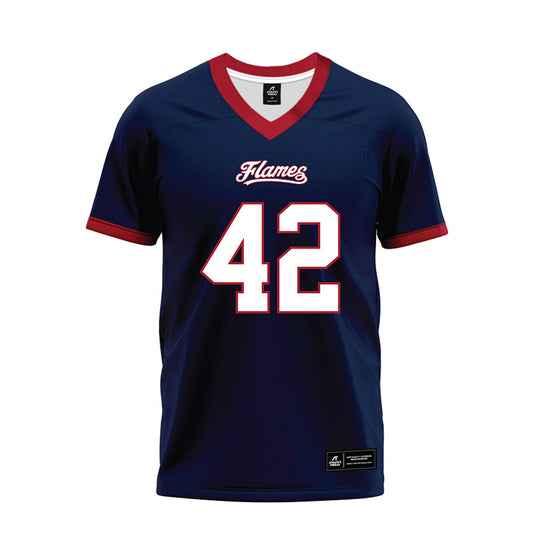 Liberty - NCAA Football : Chase Reeves - Navy Premium Football Jersey-0