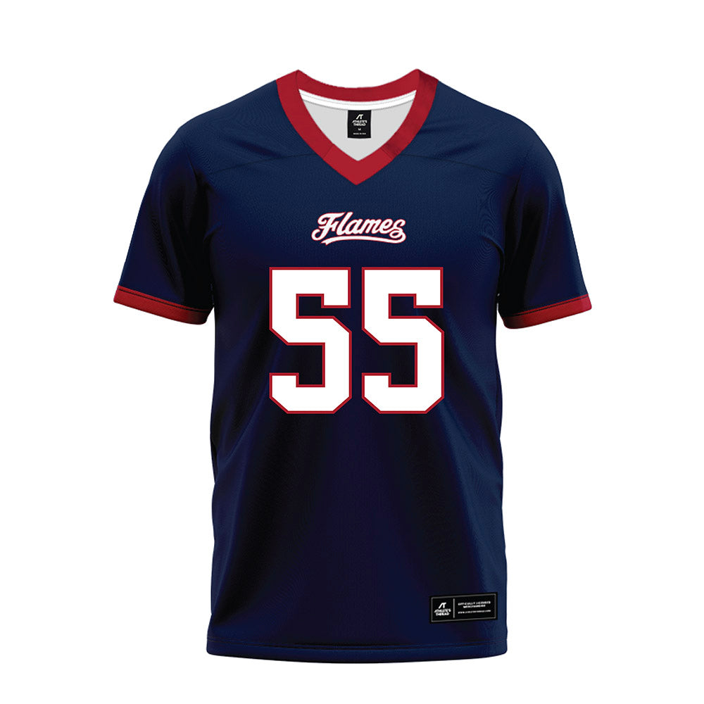 Liberty - NCAA Football : Henry Hicks - Navy Premium Football Jersey-0