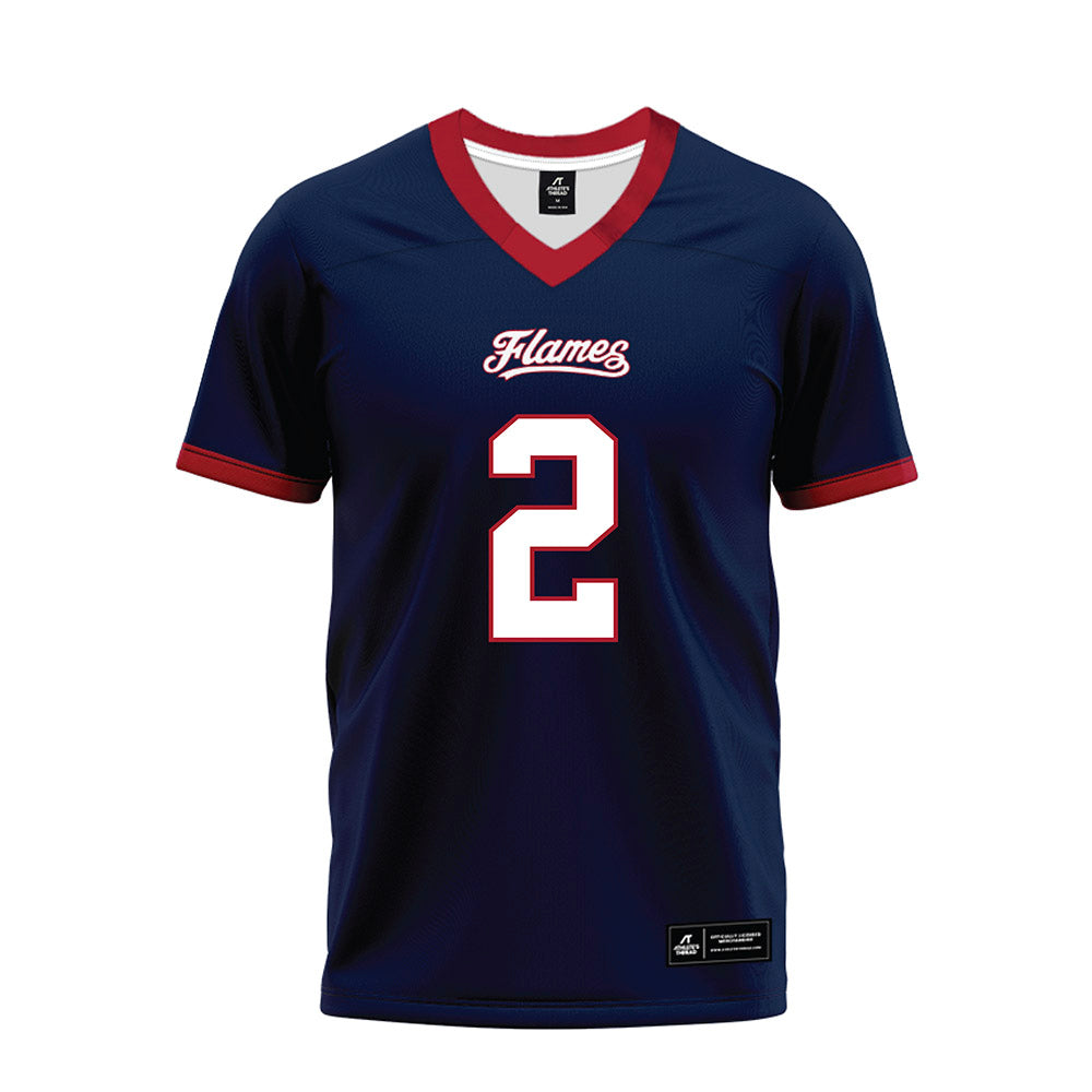 Liberty - NCAA Football : Jiquavious Marshall - Navy Premium Football Jersey-0