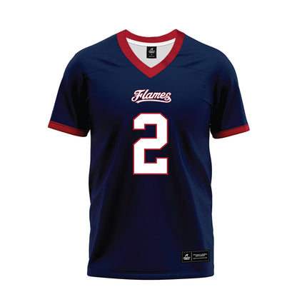 Liberty - NCAA Football : Jiquavious Marshall - Navy Premium Football Jersey-0