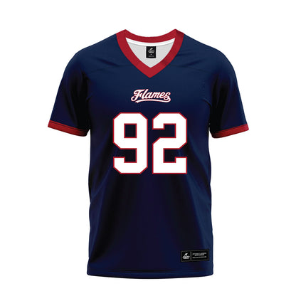 Liberty - NCAA Football : John Custis - Navy Premium Football Jersey-0