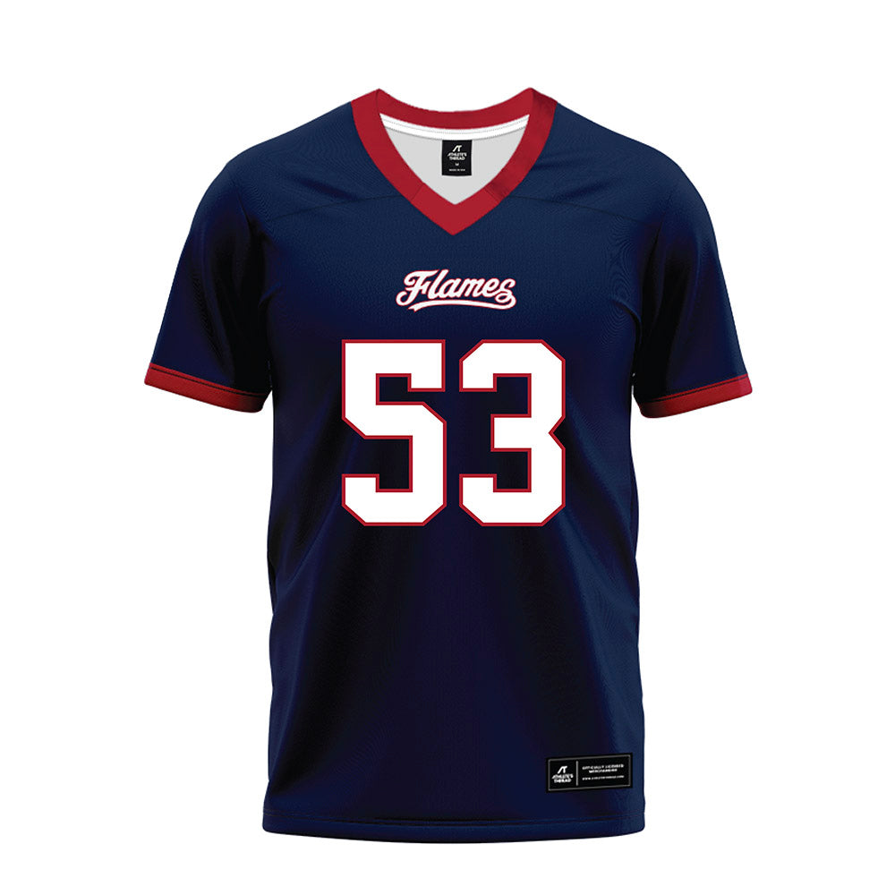 Liberty - NCAA Football : Alex Birchmeier - Navy Premium Football Jersey-0