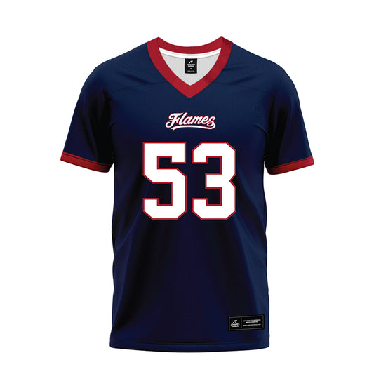 Liberty - NCAA Football : Alex Birchmeier - Navy Premium Football Jersey-0