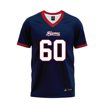 Liberty - NCAA Football : Joep Engbers - Navy Premium Football Jersey-0