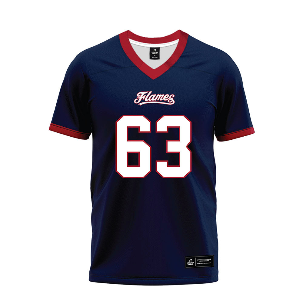 Liberty - NCAA Football : Daniel Schiffert - Navy Premium Football Jersey-0