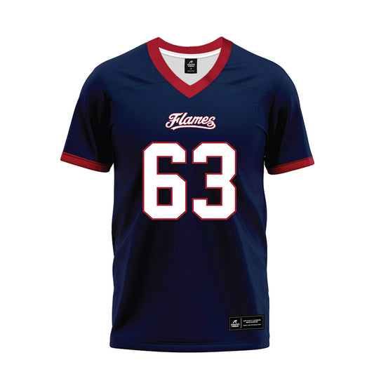 Liberty - NCAA Football : Daniel Schiffert - Navy Premium Football Jersey-0