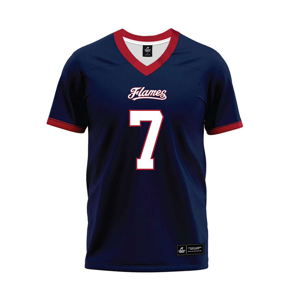 Liberty - NCAA Football : Peyton Jones - Navy Premium Football Jersey-0