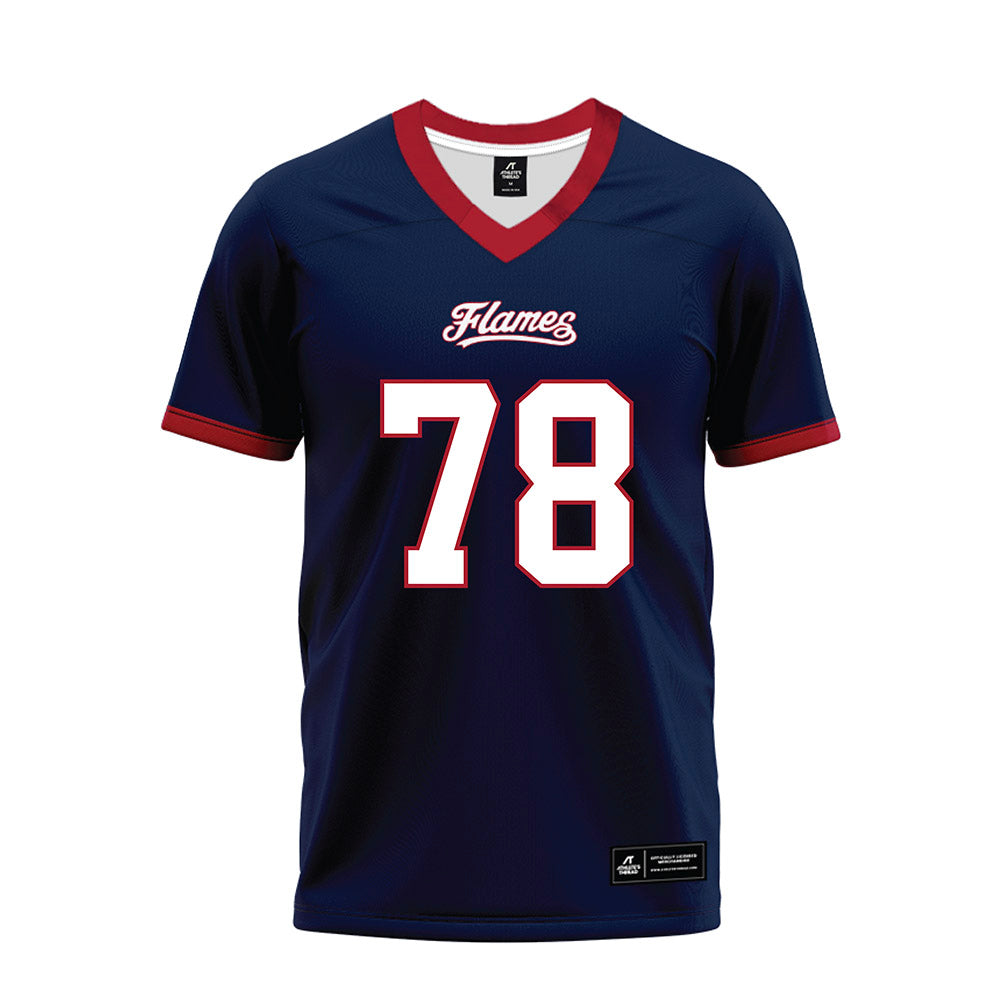 Liberty - NCAA Football : Blake Heckmann - Navy Premium Football Jersey-0
