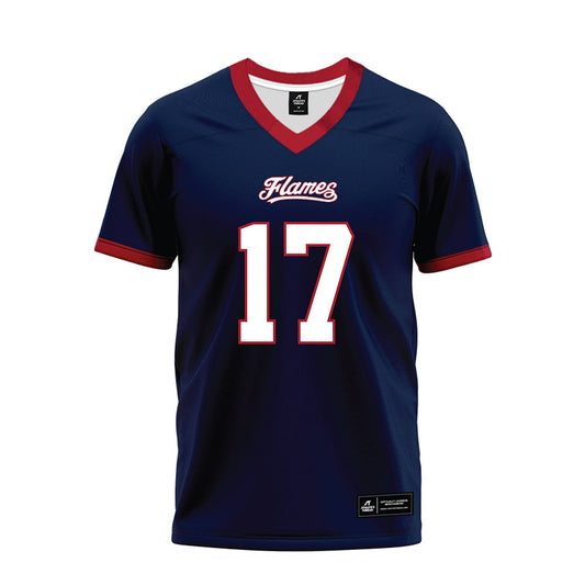 Liberty - NCAA Football : Jayden Davis - Navy Premium Football Jersey-0