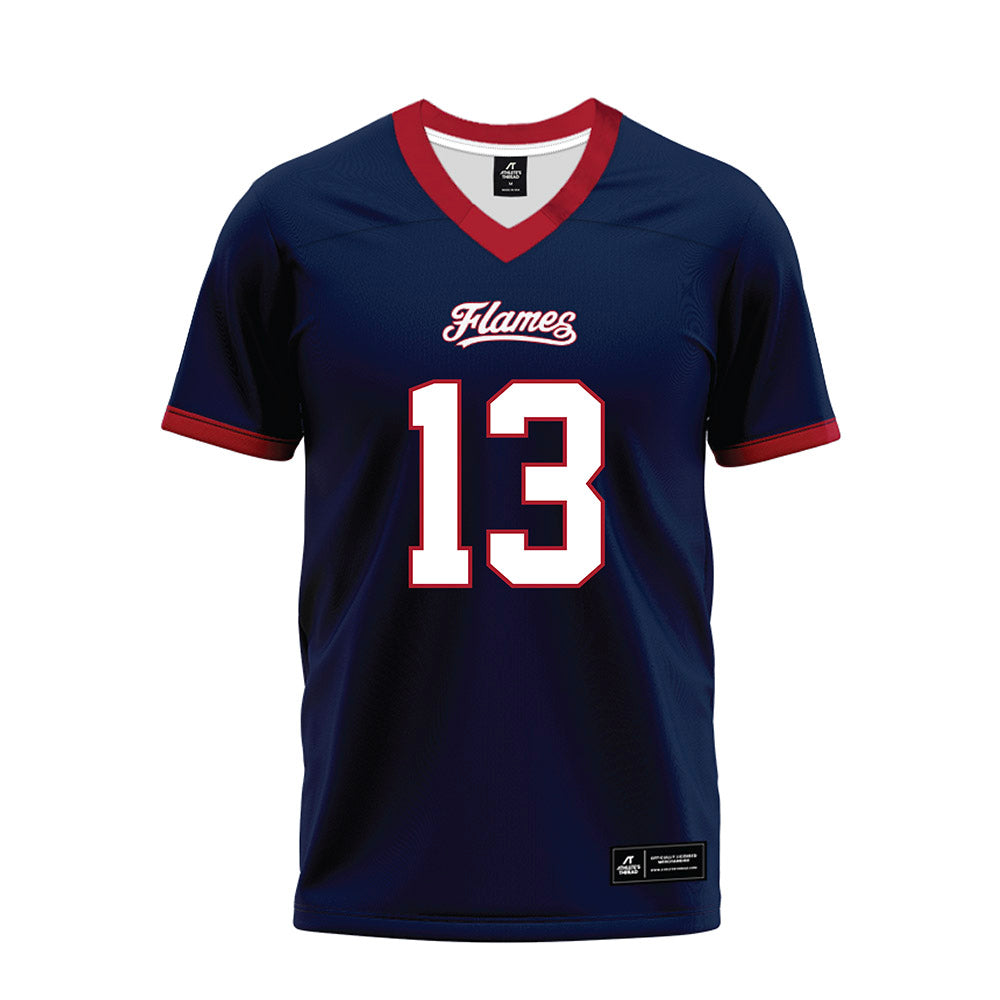 Liberty - NCAA Football : Jaylen Henderson - Navy Premium Football Jersey-0