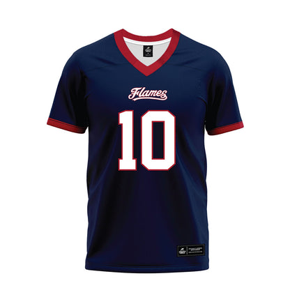Liberty - NCAA Football : Jon Monteiro - Navy Premium Football Jersey-0