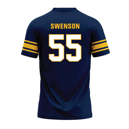 UW Eau Claire - NCAA Football : Lucas Swenson - Navy Premium Football Jersey-1