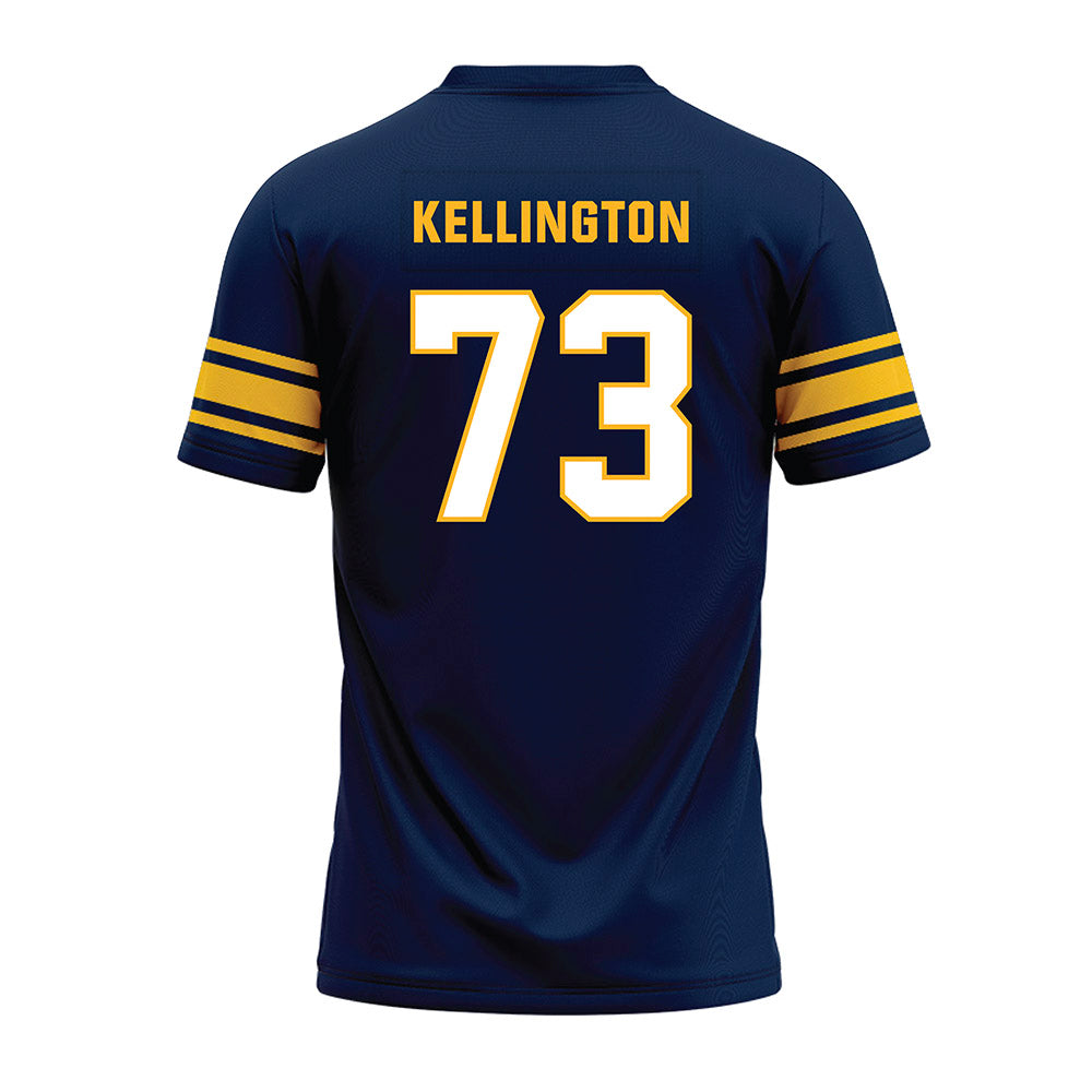 UW Eau Claire - NCAA Football : Andrew Kellington - Navy Premium Football Jersey-1