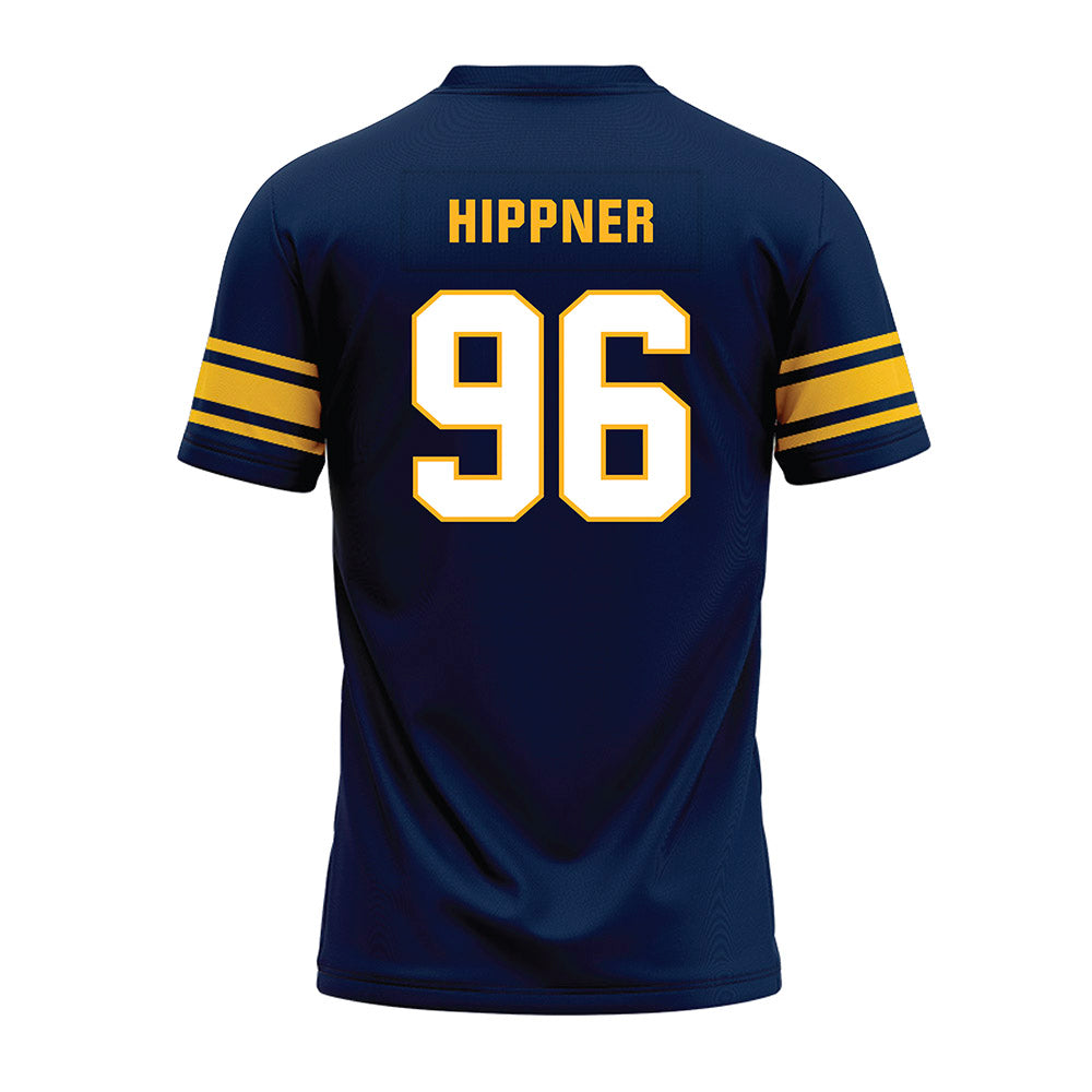 UW Eau Claire - NCAA Football : Kevin Hippner - Navy Premium Football Jersey-1