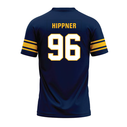 UW Eau Claire - NCAA Football : Kevin Hippner - Navy Premium Football Jersey-1
