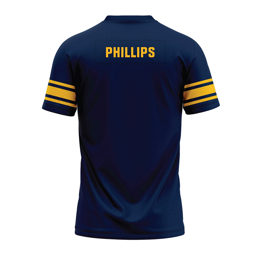 UW Eau Claire - NCAA Football : Ayden Phillips - Navy Premium Football Jersey-1