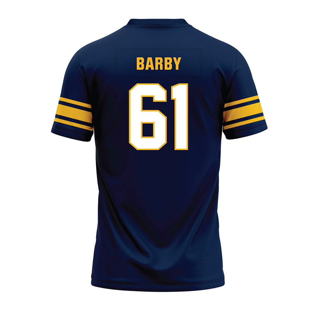 UW Eau Claire - NCAA Football : Lucas Barby - Navy Premium Football Jersey-1