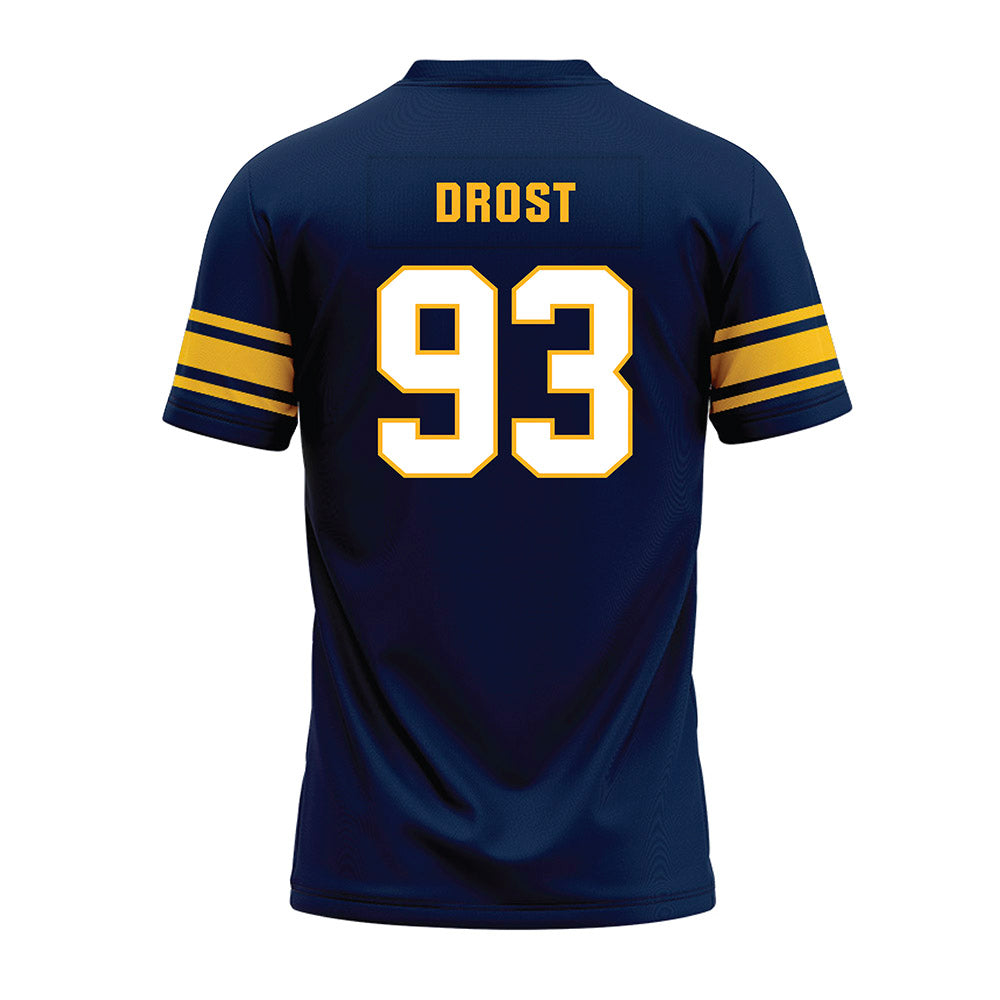 UW Eau Claire - NCAA Football : Aidan Drost - Navy Premium Football Jersey-1