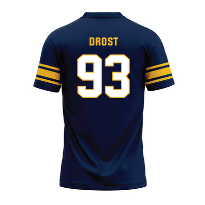 UW Eau Claire - NCAA Football : Aidan Drost - Navy Premium Football Jersey-1