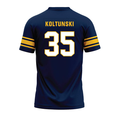 UW Eau Claire - NCAA Football : Tanner Koltunski - Navy Premium Football Jersey-1