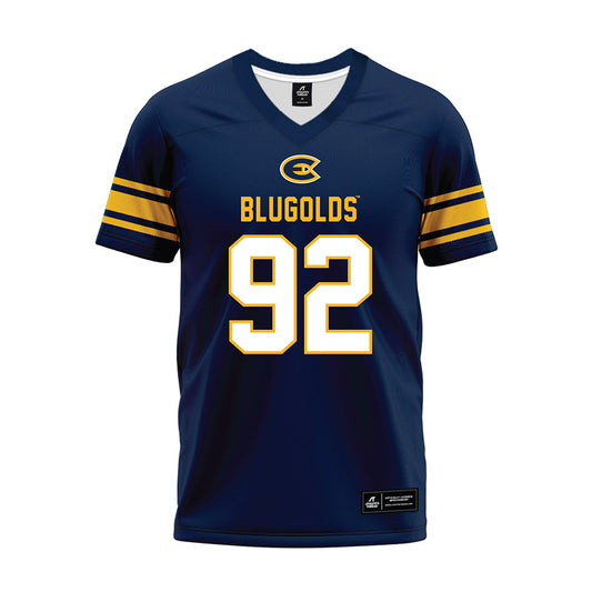 UW Eau Claire - NCAA Football : David McCoy - Navy Premium Football Jersey-0