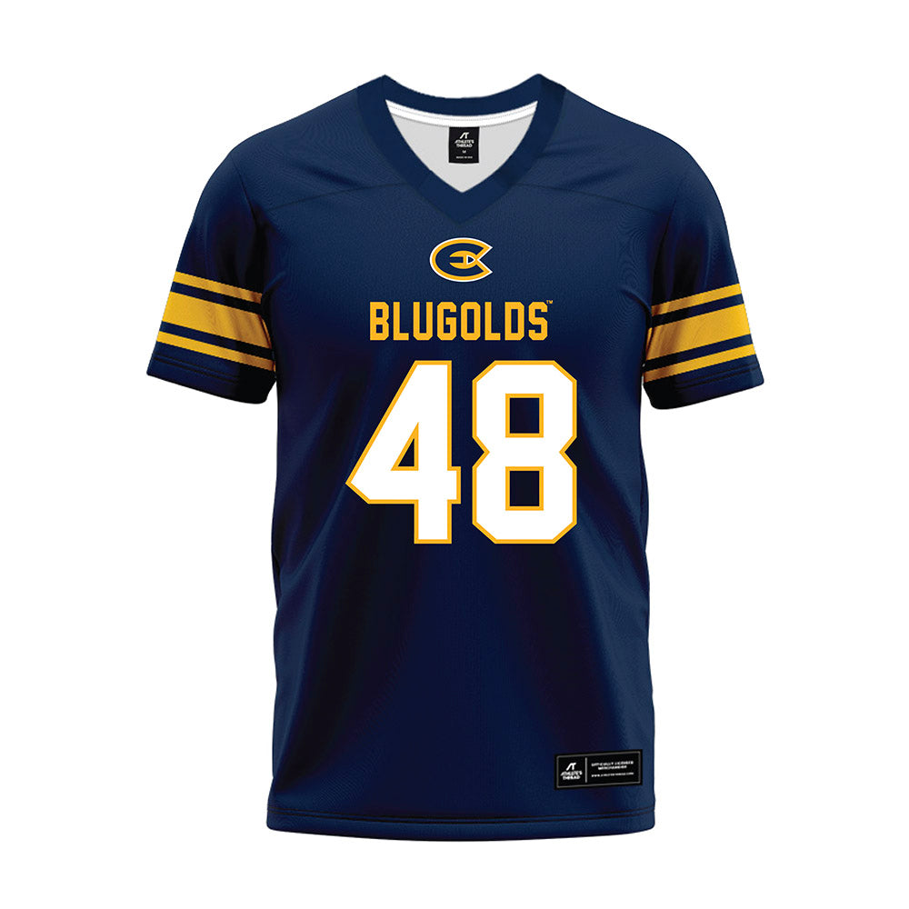 UW Eau Claire - NCAA Football : Jack Drange - Navy Premium Football Jersey-0