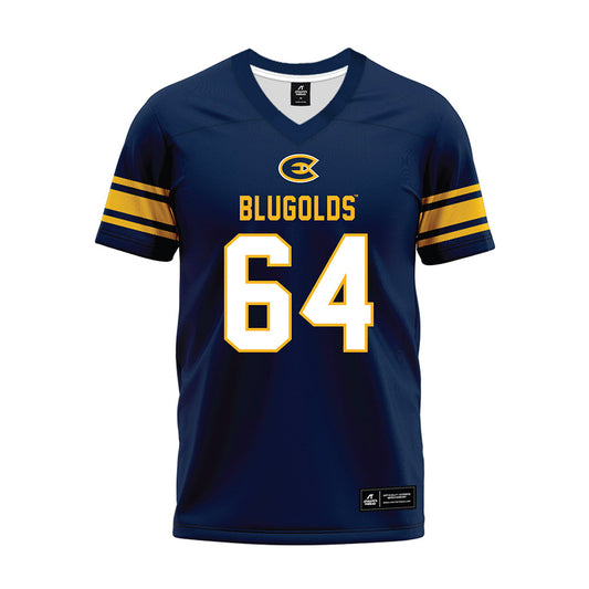 UW Eau Claire - NCAA Football : Matthew Hoff - Navy Premium Football Jersey-0