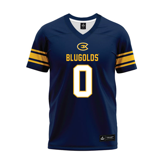 UW Eau Claire - NCAA Football : Yaach Chuol - Navy Premium Football Jersey-0