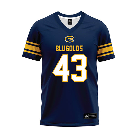 UW Eau Claire - NCAA Football : Logan Vrieze - Navy Premium Football Jersey-0