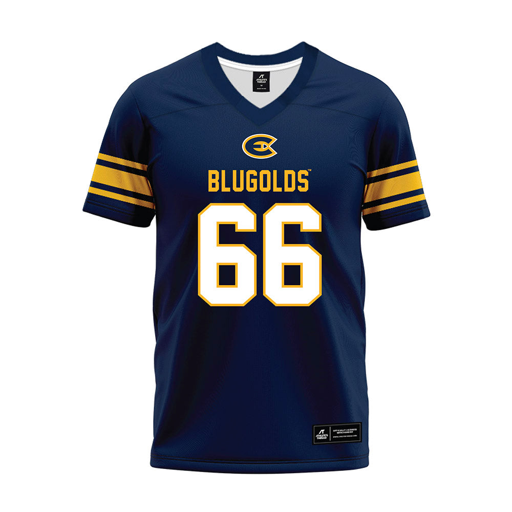 UW Eau Claire - NCAA Football : Weston Jaeger - Navy Premium Football Jersey-0