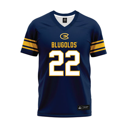 UW Eau Claire - NCAA Football : KJ Obikwelu - Navy Premium Football Jersey-0