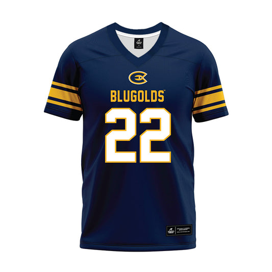 UW Eau Claire - NCAA Football : KJ Obikwelu - Navy Premium Football Jersey-0