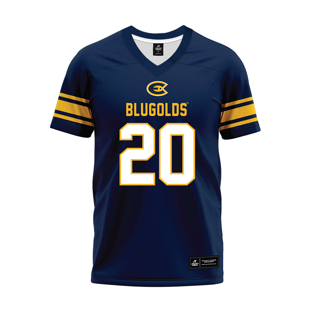UW Eau Claire - NCAA Football : LJ Terlizzi - Navy Premium Football Jersey-0