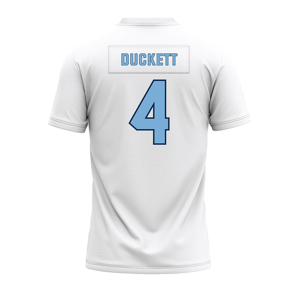 The Citadel - NCAA Football : Jaden Duckett - White Premium Football Jersey-1