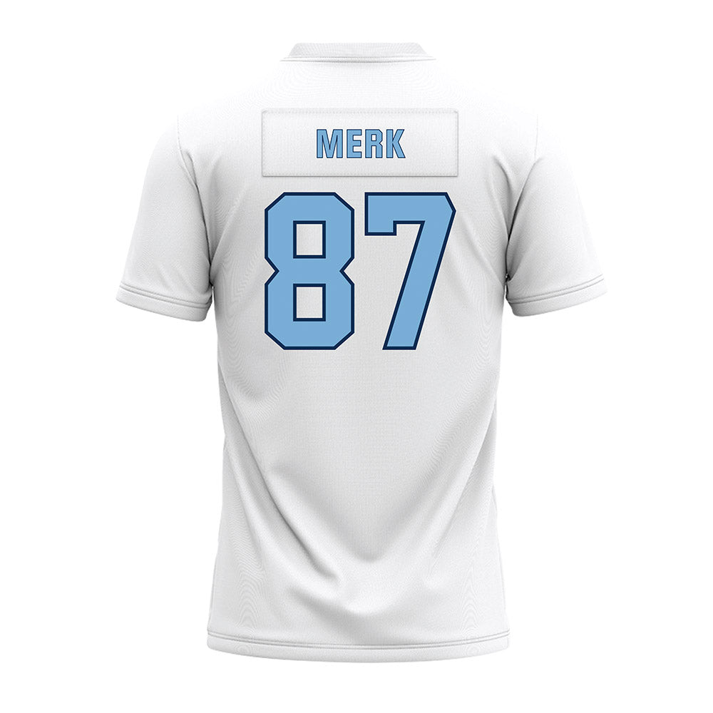 The Citadel - NCAA Football : Jared Merk - White Premium Football Jersey-1