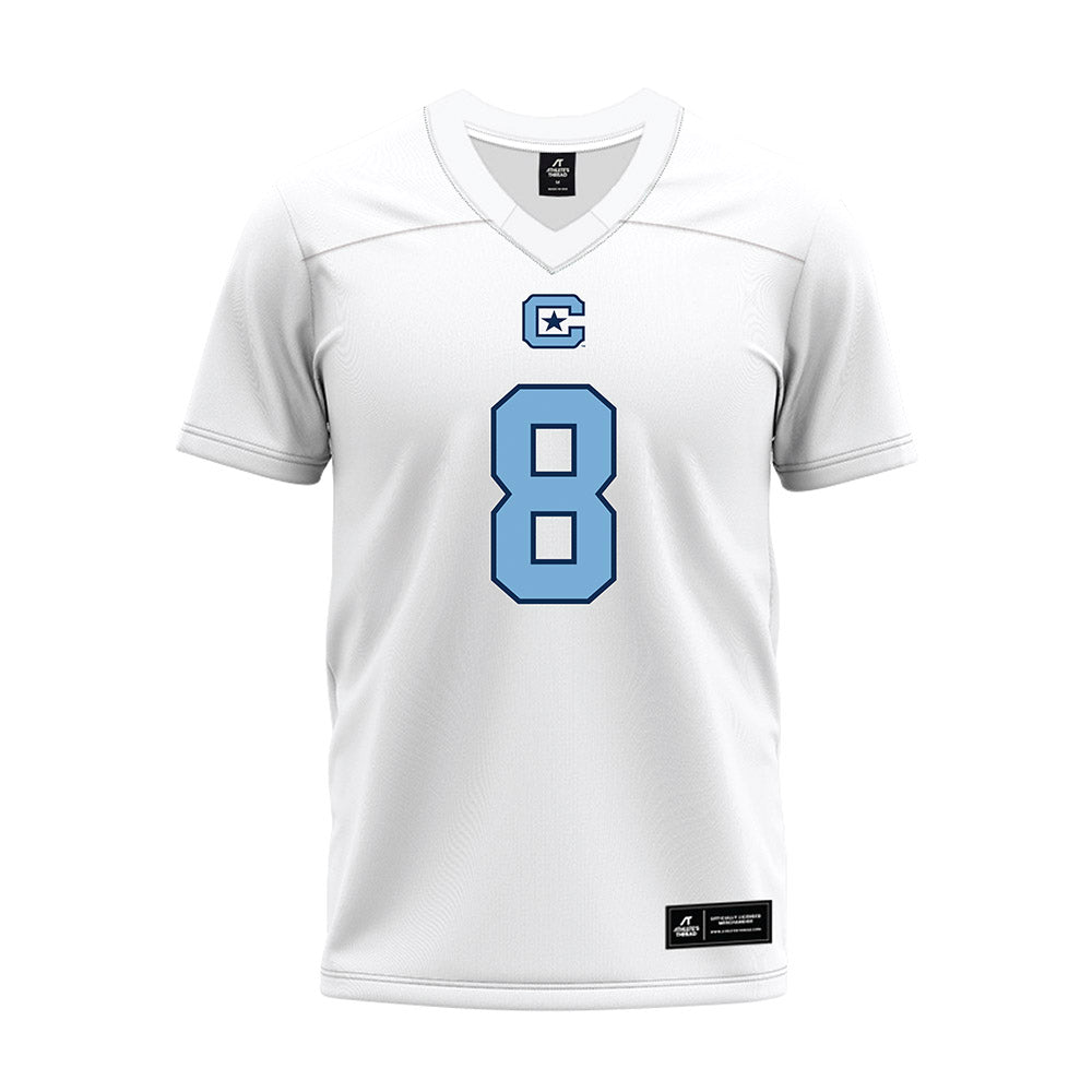 The Citadel - NCAA Football : Savionne Rogers - White Premium Football Jersey-0
