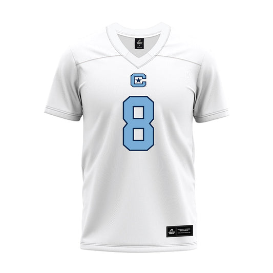 The Citadel - NCAA Football : Savionne Rogers - White Premium Football Jersey-0