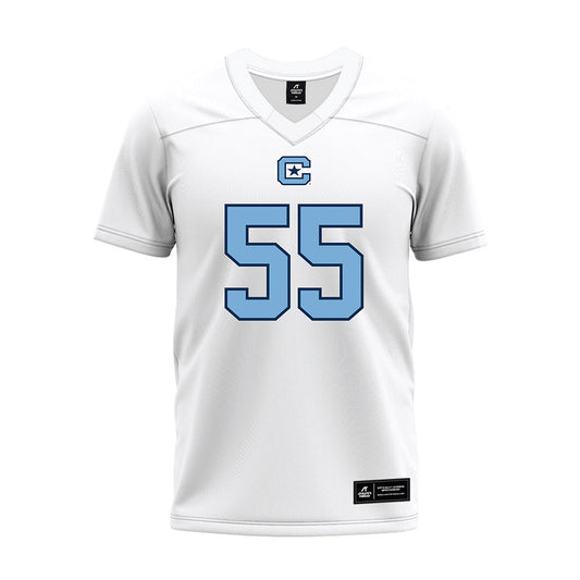 The Citadel - NCAA Football : Malachi Smith - White Premium Football Jersey-0