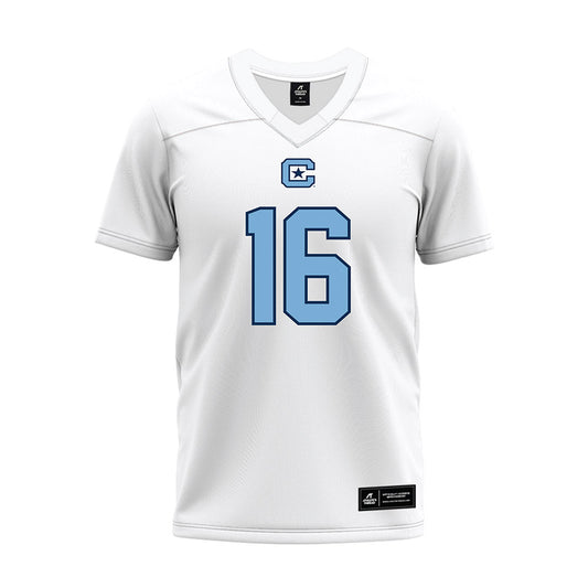 The Citadel - NCAA Football : Xavier Hill - White Premium Football Jersey-0